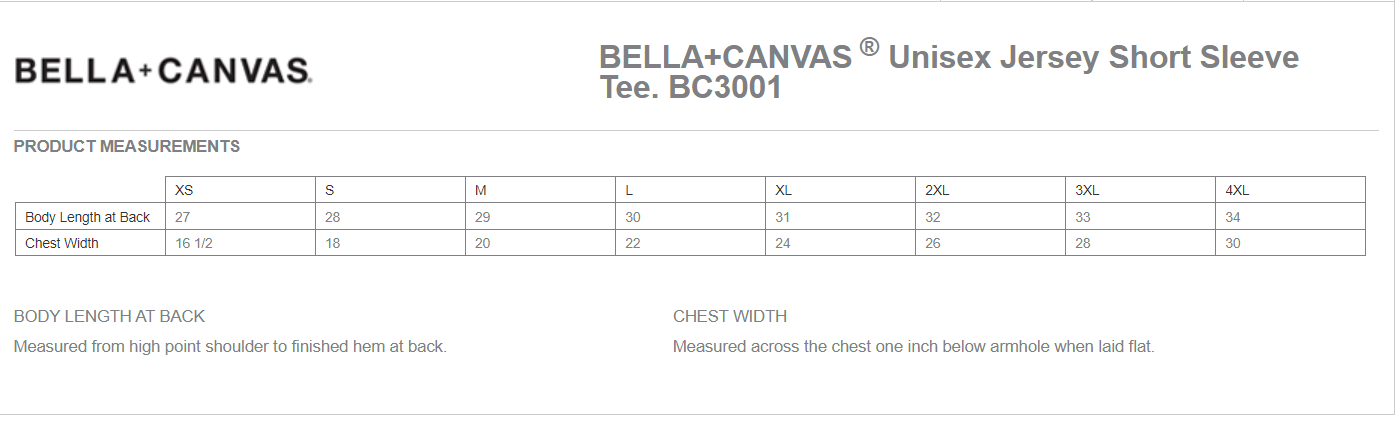 Bella & Canvas Tee - Design 1