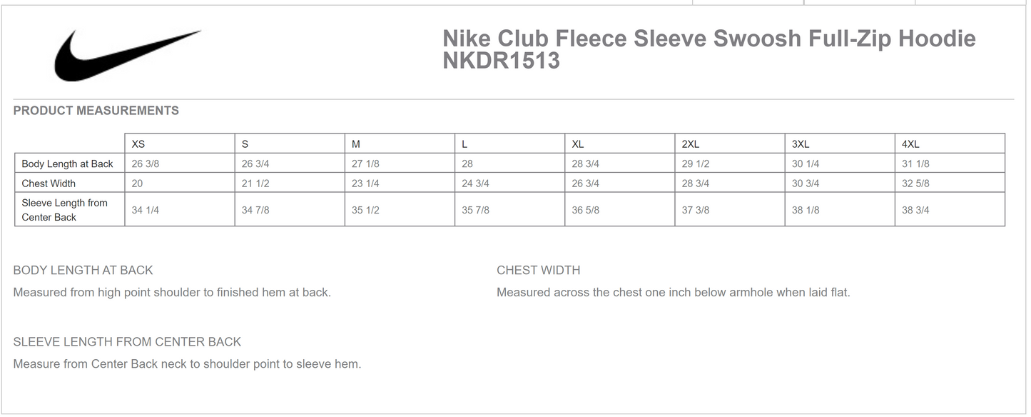 Nike Club Fleece Sleeve Swoosh Full Zip Hoodie